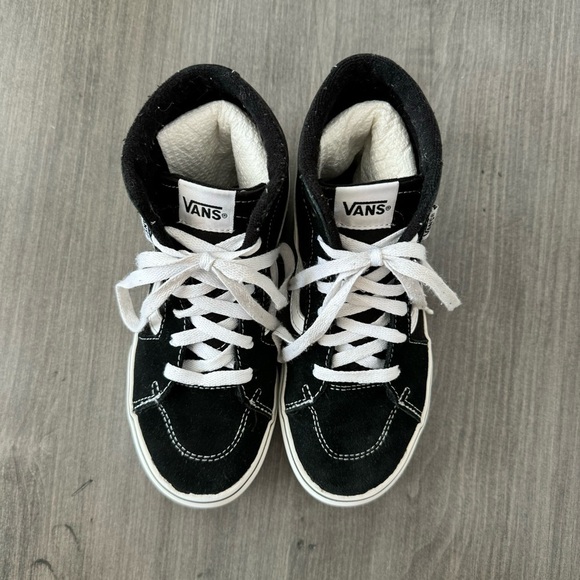 Vans Sk8-Hi black sneakers shoes size kids youth 3 - Picture 9 of 10